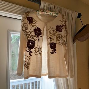 Garnet Hill Merino Wool Cardigan